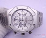 Copy Audemars Piguet Price Royal Oak SS Silver Chronograph Japan Quartz Watch